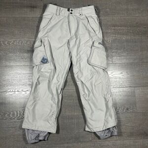 Burton B11A Mens Cargo Snowboard Ski Pants Size S Waterproof Mesh Lined